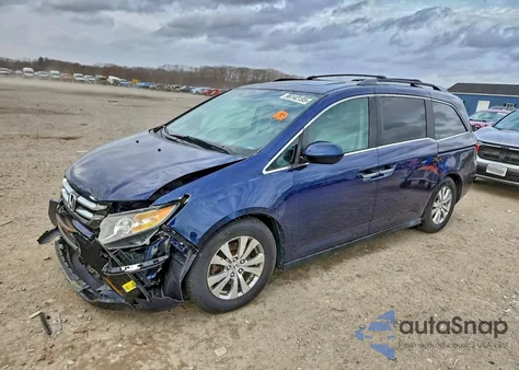 2014 Honda Odyssey Exl z USA, uszkodzony, nr VIN 5FNRL5H63EB075157
